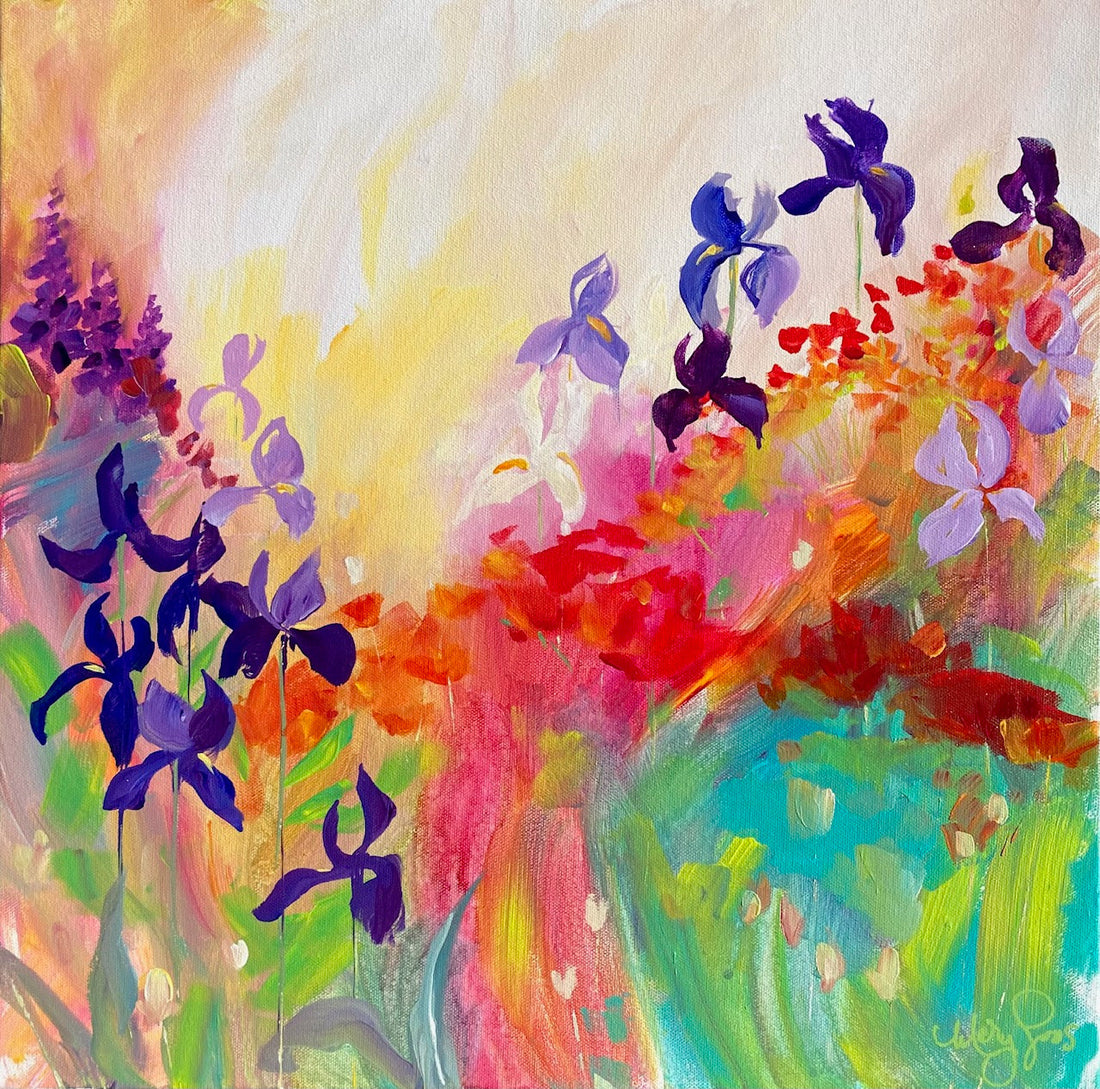 The Iron Forge in Merrickville Ontario is featuring my floral paintings