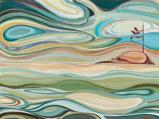 Northern Spirit Original Painting by Mary Loos (local pick up or delivery only)