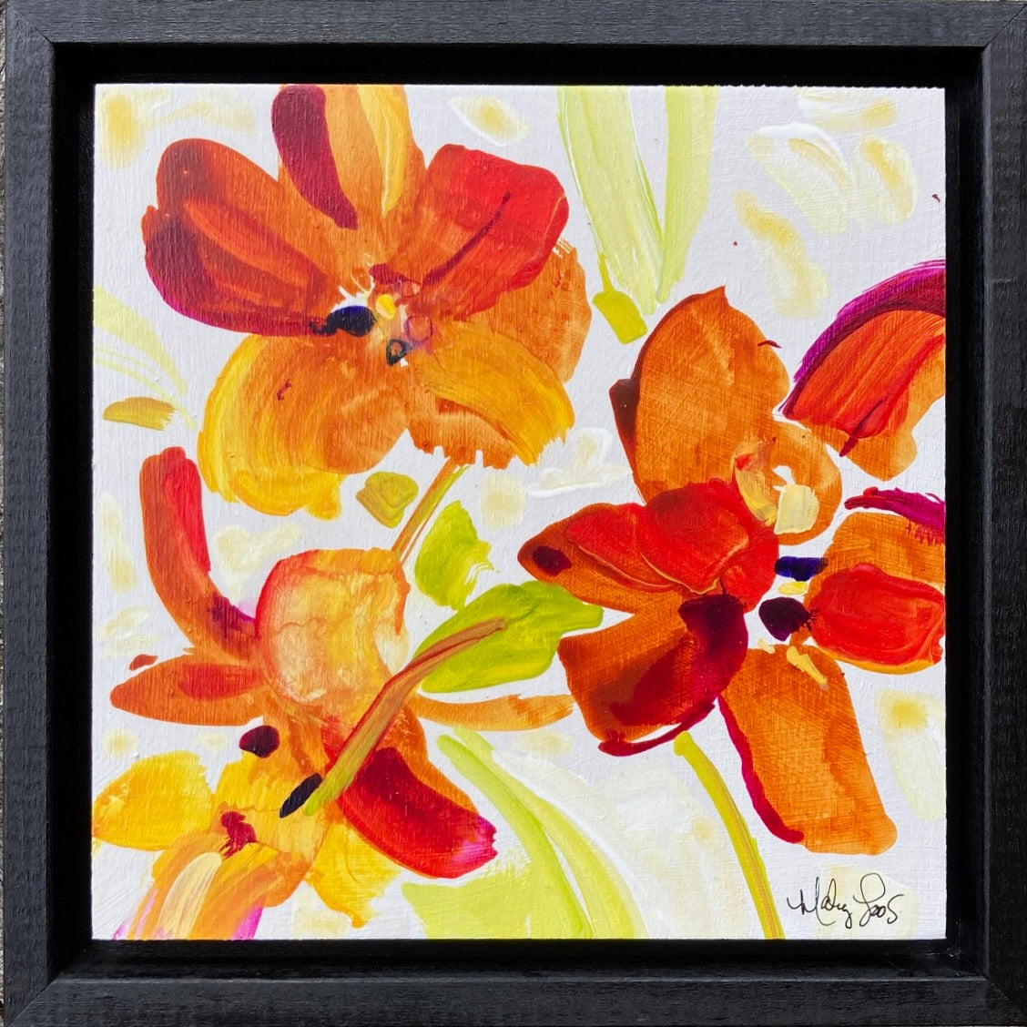 Framed- Lively Tulip Impressions  #3